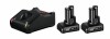 Bosch 2xGBA12V + GAL12V-40 Set 2 acumulatori Li-Ion, 12V, 6Ah + Incarcator rapid de 4Ah ProAdvanced PowerfulTools