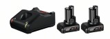 Bosch 2xGBA12V + GAL12V-40 Set 2 acumulatori Li-Ion, 12V, 6Ah + Incarcator rapid de 4Ah ProAdvanced PowerfulTools