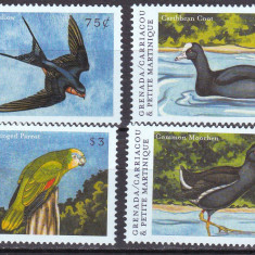 Grenada /Carriacou&Mica Martinica 2000 fauna pasari MI 3073-3076 MNH