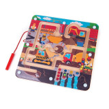 Puzzle labirint - Pe santier, 22.5 x 22.5 cm, 3 ani+, BigJigs Toys