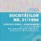 Legea Societatilor nr. 31/1990. Legislatie conexa si jursiprudenta. Ianuarie 2018