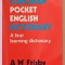 LONGMAN POCKET ENGLISH DICTIONARY by A.W. FRISBY , 1978