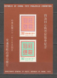 Taiwan . 1972 Expozitia filatelica ROCPEX-Bl. ST.827, Nestampilat
