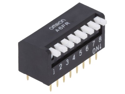 Comutator DIP-SWITCH 8 secțiuni ON-OFF foto