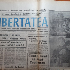 ziarul libertatea 30 decembrie 1989-revolutia romana