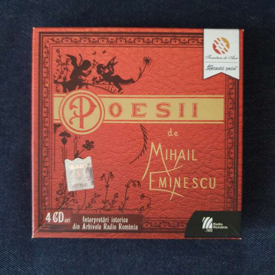 Mihai Eminescu - Poesii. Intepretari istorice din Arhivele Radio Romania (4CD) foto