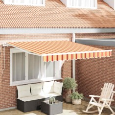 Cortina Retractabilă 350 x 250 cm galben și portocaliu