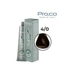 Vopsea de par profesionala fara amoniac 4/0 Pro.Co