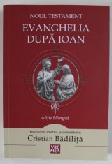 NOUL TESTAMENT , EVANGHELIA DUPA IOAN , EDITIE BILINGVA ROMANA - GREACA , traducere si comentariu de CRISTIAN BADILITA , 2015