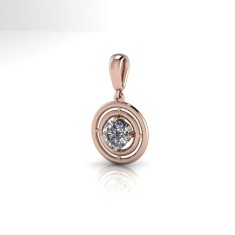 Pandativ din aur roze de 14K