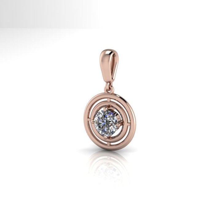 Pandativ din aur roze de 14K