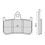Placute frana sinter Honda RS 125R fata Cod Produs: MX_NEW 225103103RM