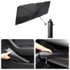 Parasolar Auto Umbrela, 135x75cm, Negru, Husa, Coshop&reg; - Protectie UV Parbriz