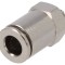 Conector Push-in M5, alamă nichelată