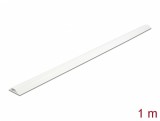 Canal cablu PVC 30 x 8 mm - 1m Alb, Delock 20704