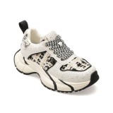 Pantofi sport GRYXX alb-negru, 2575, din material textil