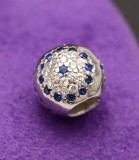 Talisman din argint Blue Flower CHA1091, Argintboutique
