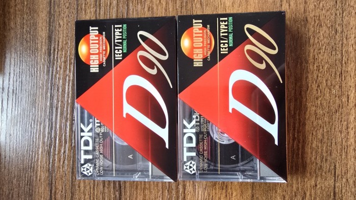 Lot 2 Casete Audio TDK D90 TYPE I Normal Bias Sigilate