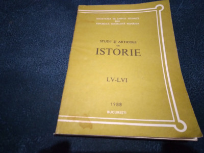 STUDII SI ARTICOLE DE ISTORIE LV - LVI 1988 foto