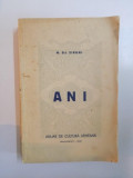 ANI. ANUAR DE CULTURA ARMEANA de H. DJ. SIRUNI 1941