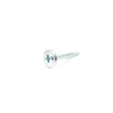 Surub autoforant, cu cap plat cu saiba, otel, zincat alb, 4.2 x 25 mm