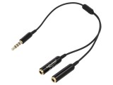 Cablu Audio DELOCK Jack 3,5mm 4 pini 0,25m - Cod 65575