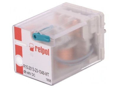 Releu electromagnetic 3PDT 48VDC 20A 10A/24VDC foto