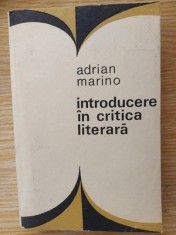 Introducere in critica literara- Adrian Marino