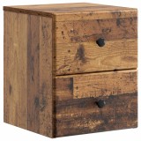 vidaXL Dulap de noapte suspendat Lemn vechi 34,5 x 33 x 40 cm 899161