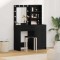 vidaXL Set de Dressing cu sertar 2 pcs Stejar negru 50 x 41 x 135 cm