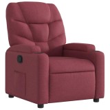 Cumpara ieftin Fotoliu rabatabil, rosu vin, material textil