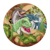 Set 8 farfurii dinozauri 18 cm