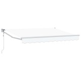 vidaXL Cort electric retractabil Alb 2,5 x 2 m 3418956