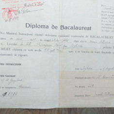 Diplomă de bacalaureat Tighina, 1938