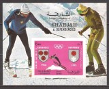 SHARJAH 1971 SPORT J.O. DE IARNA ( colita nedantelata ) MNH, Nestampilat
