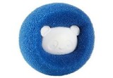 Minge de scame pentru mașina de spălat, plastic, albastru/alb, 6 cm