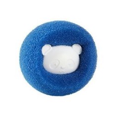 Minge de scame pentru mașina de spălat, plastic, albastru/alb, 6 cm