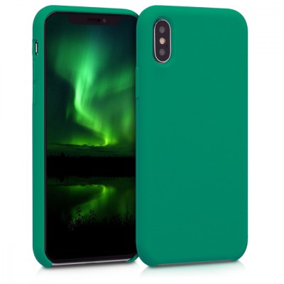 Husa pentru Apple iPhone X / iPhone XS, Silicon, Verde, 42495.142 foto