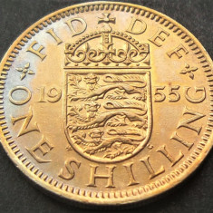 Moneda 1 SHILLING - MAREA BRITANIE / ANGLIA, anul 1955 *cod 1452 = excelenta