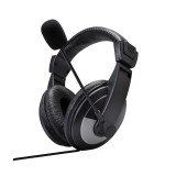 Casti cu fir elSales ELS-850 cu microfon, reglabile , Dynamic Sound , Pure Bass , negru/argintiu