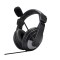Casti cu fir elSales ELS-850 cu microfon, reglabile , Dynamic Sound , Pure Bass , negru/argintiu