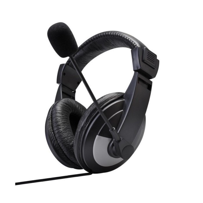 Casti cu fir elSales ELS-850 cu microfon, reglabile , Dynamic Sound , Pure Bass , negru/argintiu
