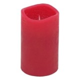 Lumanare LED decorativă roșie cu margine ondulată pentru atmosferă caldă, CMCLASS