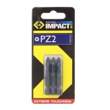 Set 3 biti, PZ2, Pozidriv, fixare 1/4, Carl Kammerling, T135180