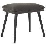 Cumpara ieftin Taburet, gri inchis, 45x29,5x35 cm, catifea