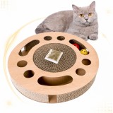 Cumpara ieftin Ansamblu de Joaca pentru Pisici 3 in 1 Sofia CONCEPT&reg;, Zgarietor pentru Pisici, Model in Forma Rotund, Maro