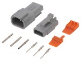 Conector Cablu-Cablu ATM 3 PIN Tată-Mamă