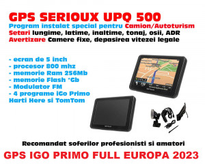Navigatie GPS SERIOUX 5"Navigatie GPS iGO PRIMO Gps TIR,Camion Auto Europa  2023, Toata Europa, Lifetime | Okazii.ro