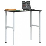 Banc lucru maro 100x60x(71,5-98) cm lemn masiv stejar