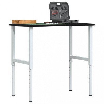 Gossi banc lucru maro 100x60x(71,5-98) cm lemn masiv stejar foto